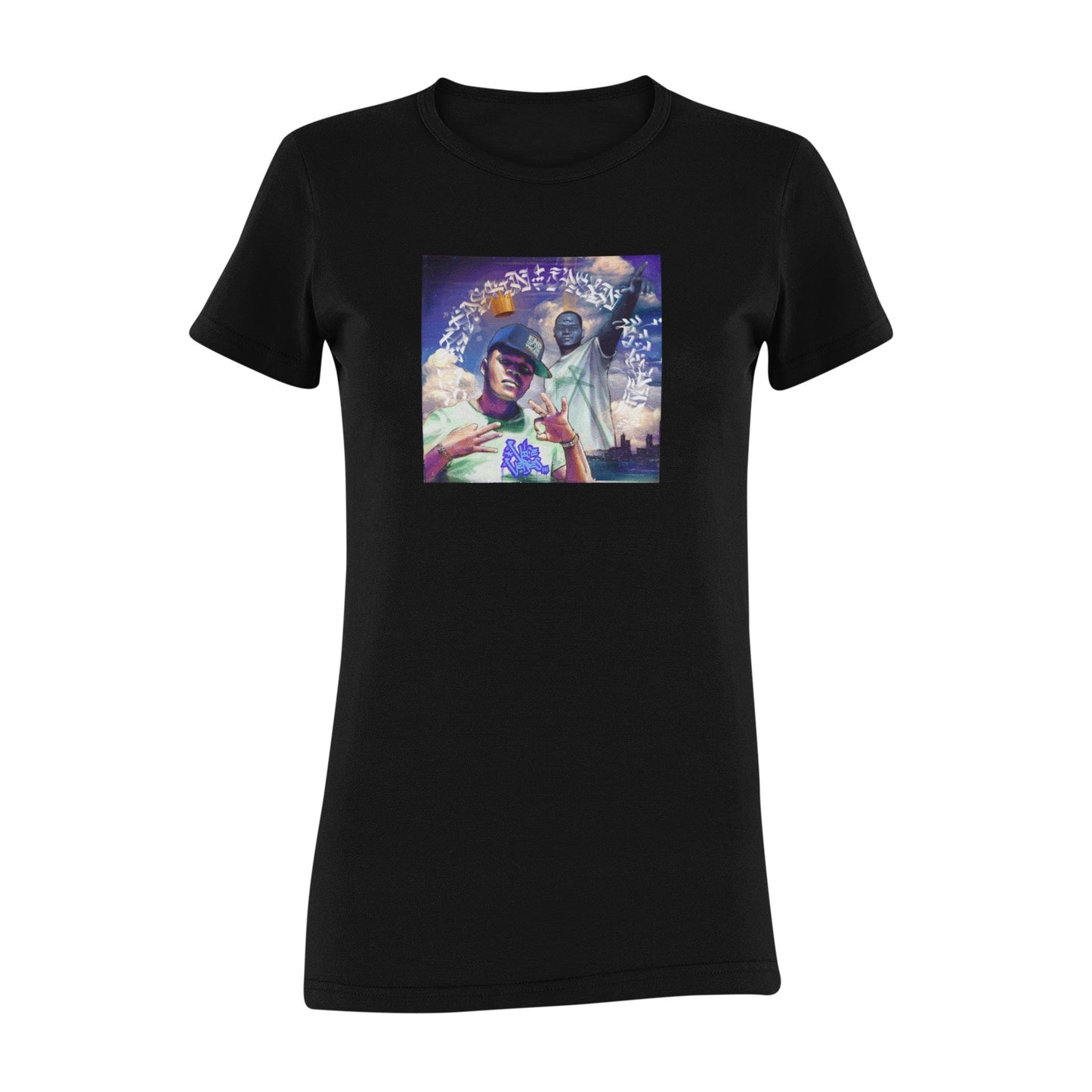 Women's Relaxed Fit - Vice Verses "The Crown" - T-shirt - Black