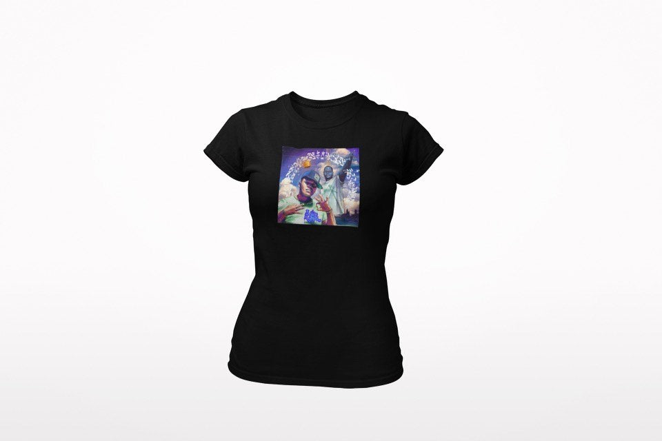 Women's Slim Fit - Vice Verses "The Crown" - T-shirt - Black