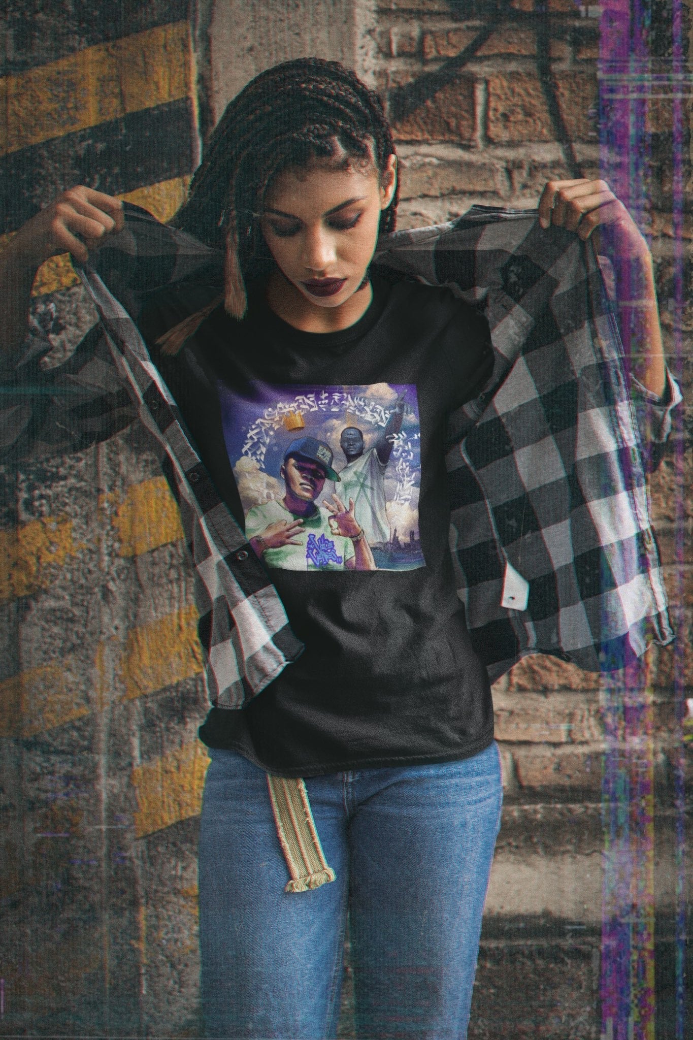 Women's Slim Fit - Vice Verses "The Crown" - T-shirt - Black
