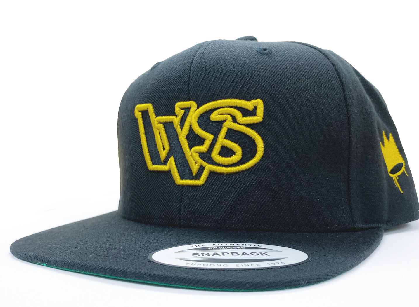 "VVS" Crown Embroidered Black Snapback